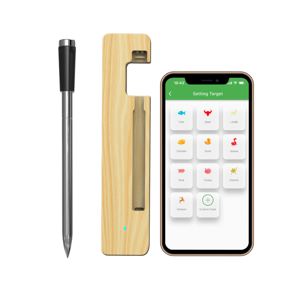 GrillSync thermometer with app
